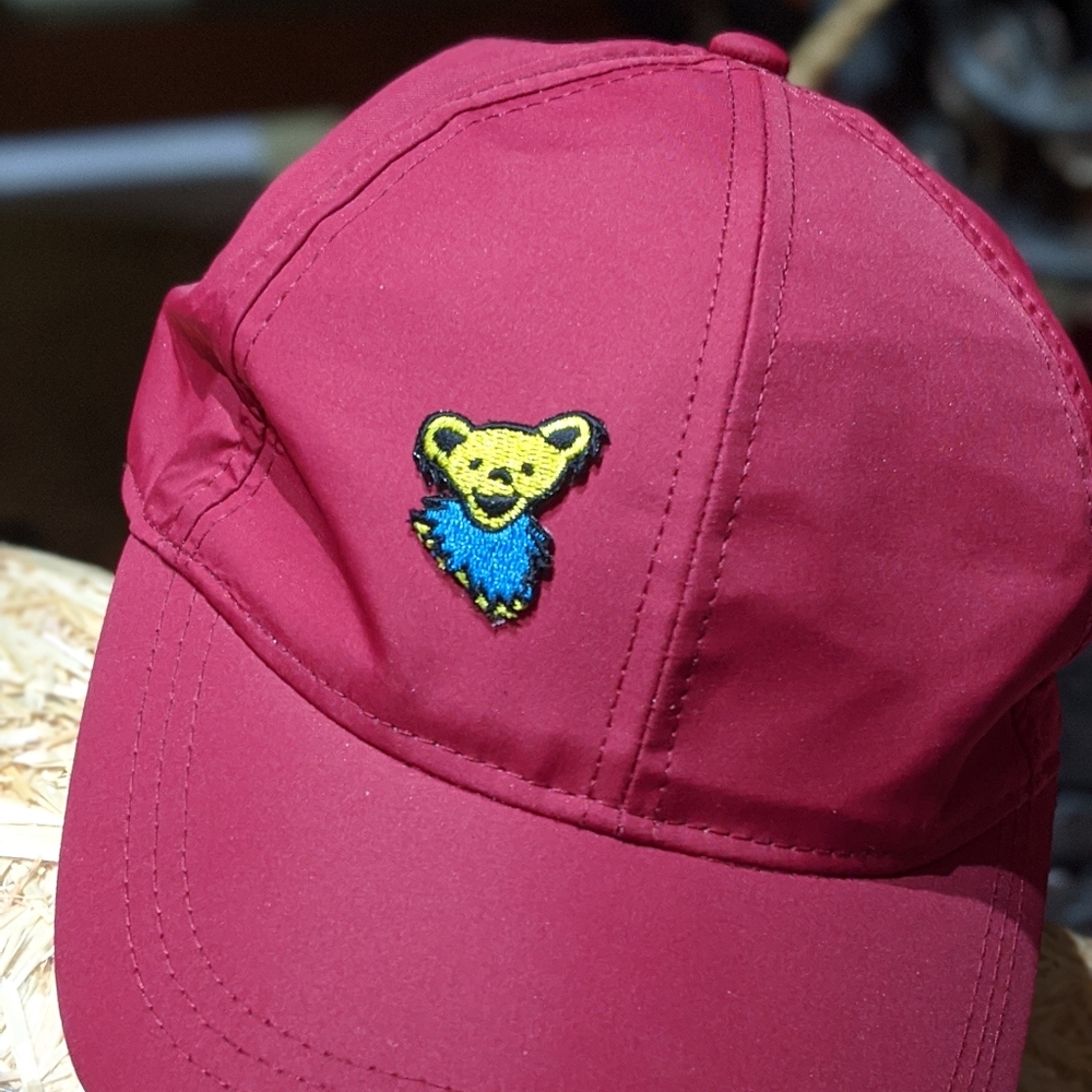 Nwot Grateful Dead Sun Bear Nylon Feel Cap View 3